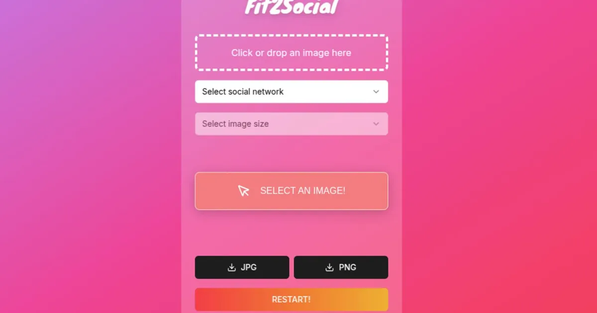 Fit2Social web app