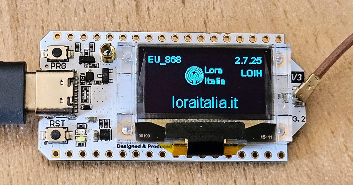 Foto di LoRa Heltec di Diego Betto