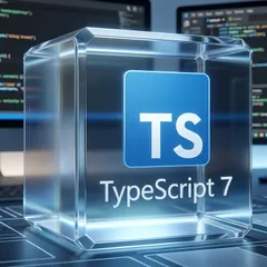 TypeScript logo on a dark background