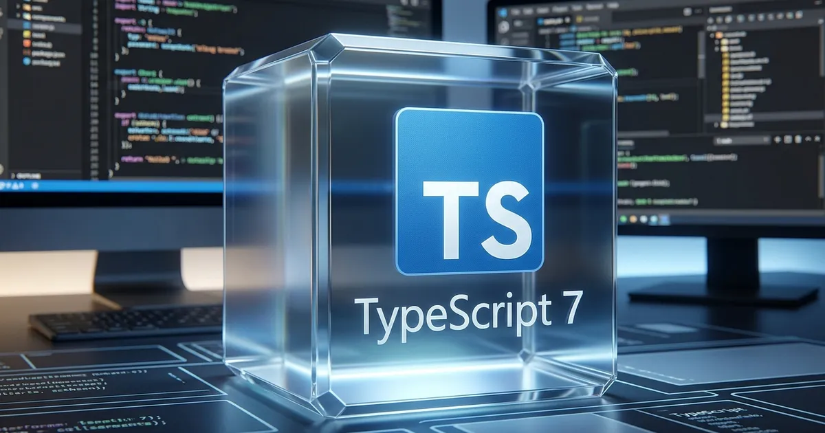 TypeScript logo on a dark background